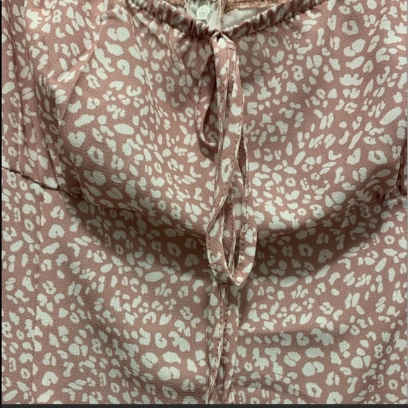 Allover Print Tie Shoulder Knot Front Slip Dress - Picture 7 of 11